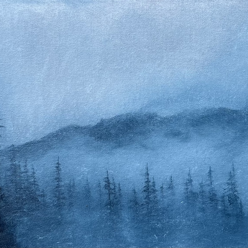 Silence Shrouds - 9x12inch on deep edge canvas