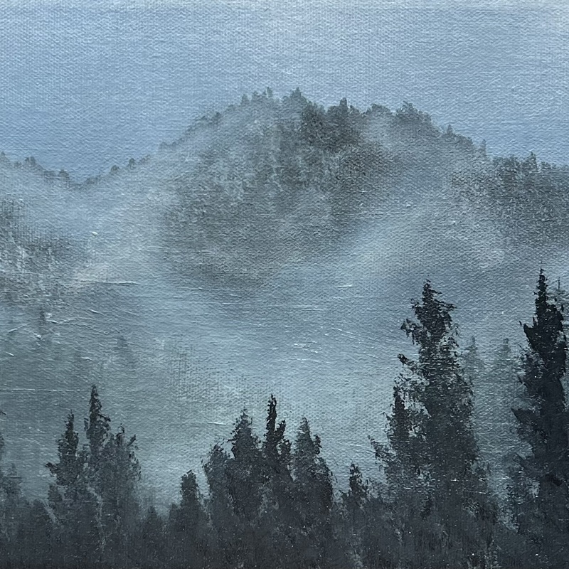 Misty Morning - 8x16inch on deep edge canvas