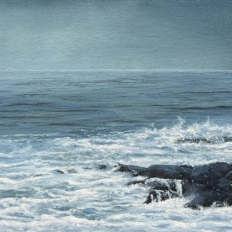 Dangerous Shore - 8x16inch on deep edge canvas