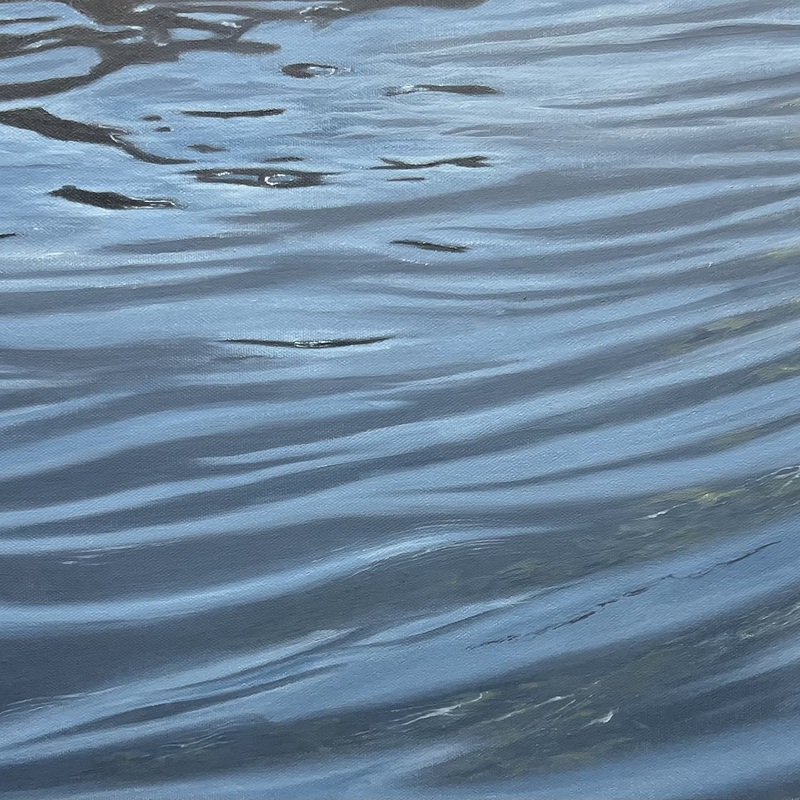 Blue Textures - 12x18inch deep edge canvas