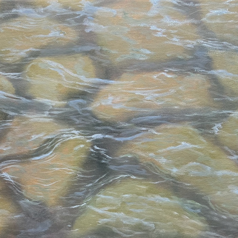 Aquatic Motion - 12x18ince deep edge canvas